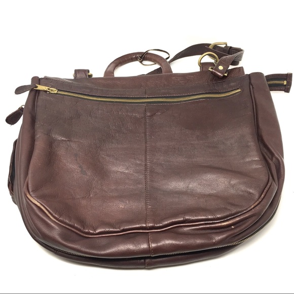 🛑SOLD🛑 Vintage Frye XL Messenger Bag - Picture 4 of 8